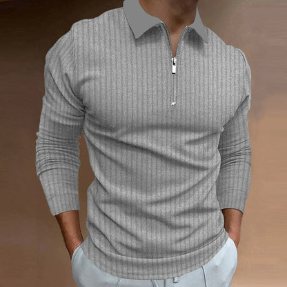 Herren Poloshirt Elegantes Design Strukturiert