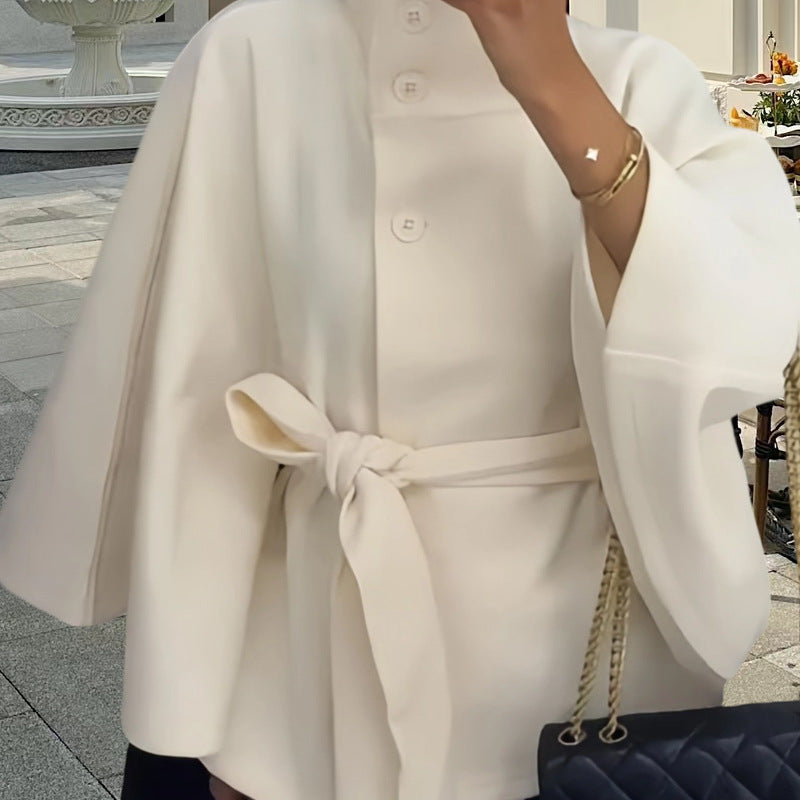 Damen Wickeljacke Elegant Mit Gürtel