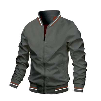 Moderner Slim-Fit Parka mit Stehkragen und Reißverschluss
