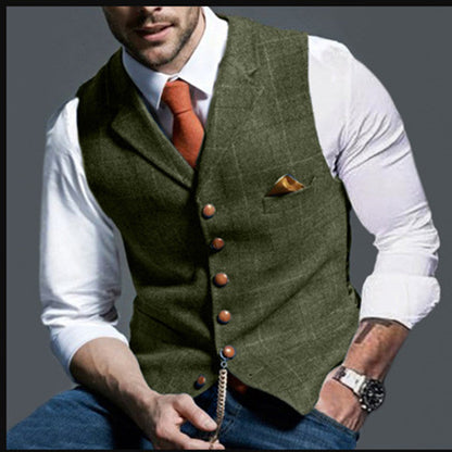 Herren Weste Elegant Slim Fit Stilvoll