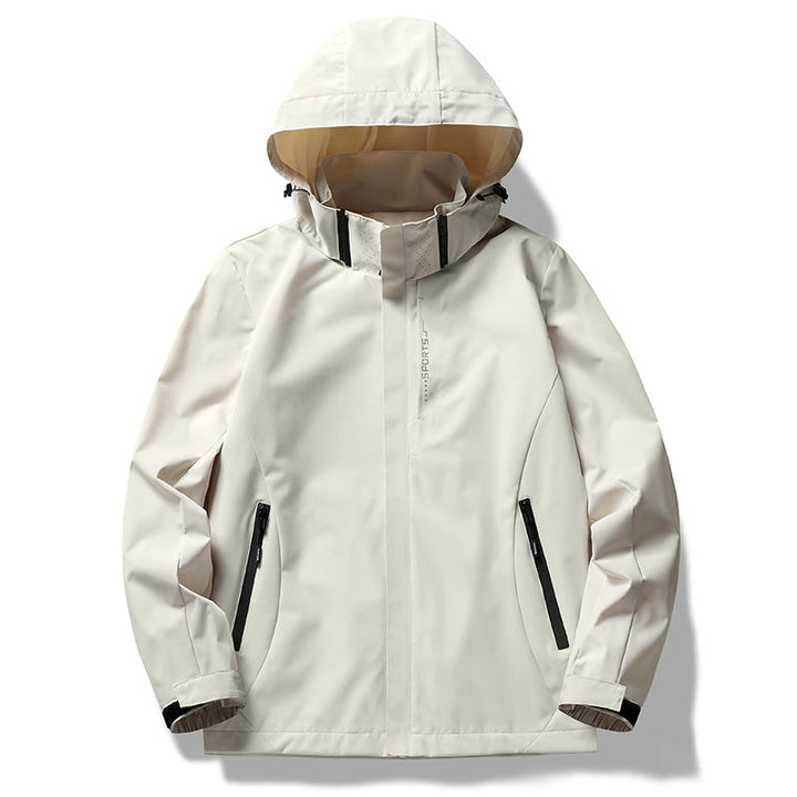 Wasserdichte Damenjacke mit Kapuze und Atmungsaktivem Material