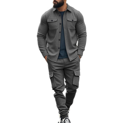 Herren Casual-Set: Bequeme Hose & Lässiges Hemd