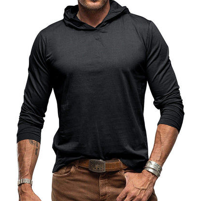 Kapuzenpullover Slim Fit Langarm Leichter Style