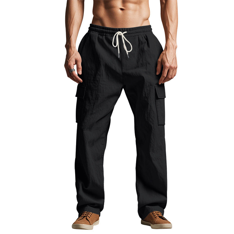 Herren Cargohose Bequem Elastisch Praktisch
