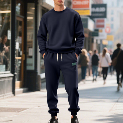 Herren Freizeitanzug Weich Fleece Elastisch