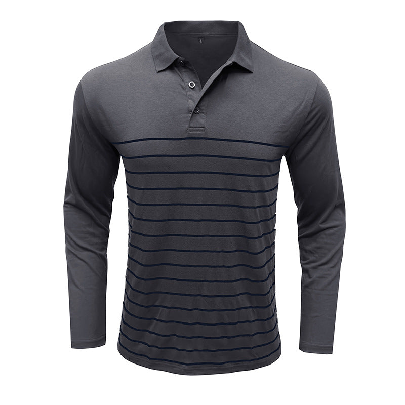 Elegante Pique Pullover Slim Fit Streifen Design