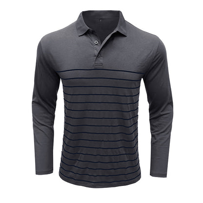 Elegante Pique Pullover Slim Fit Streifen Design