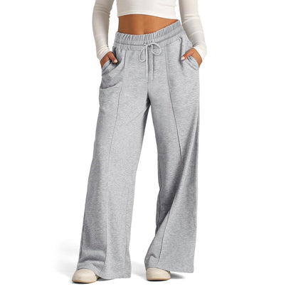 Damen Jogginghosen Bequem Elastisch Mit Taschen
