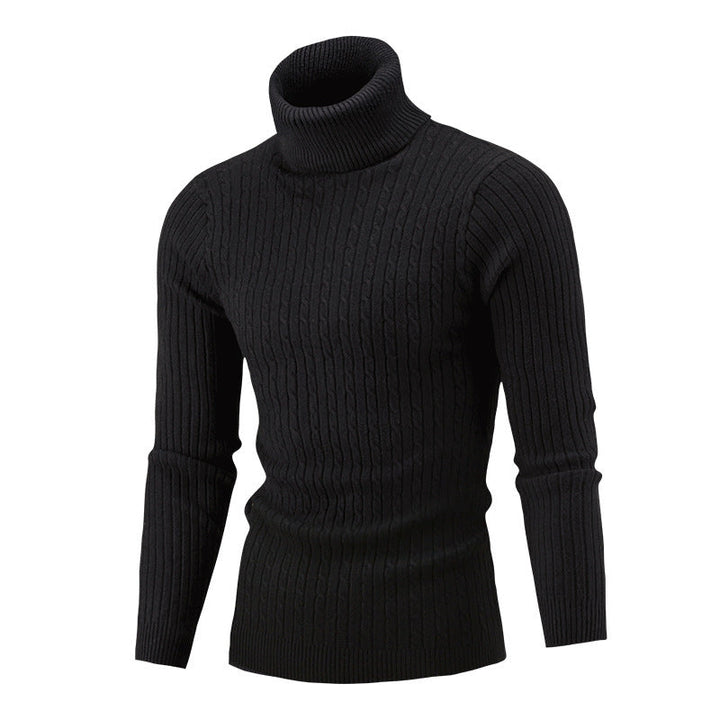Herren Pullover Klassisch Rippmuster Elegantes Design