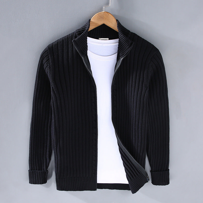 Herren Pullover Luxus Reißverschluss Design