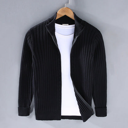 Herren Pullover Luxus Reißverschluss Design
