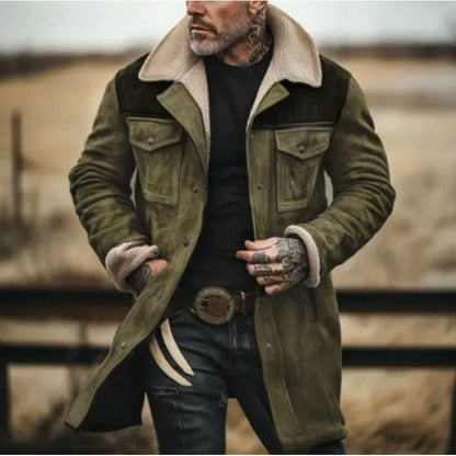 Lederjacke Mit Schafskragen Modern Geschnürt
