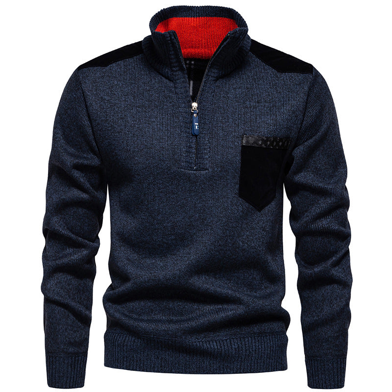 Herren Pullover Stehkragen Modern Praktisch