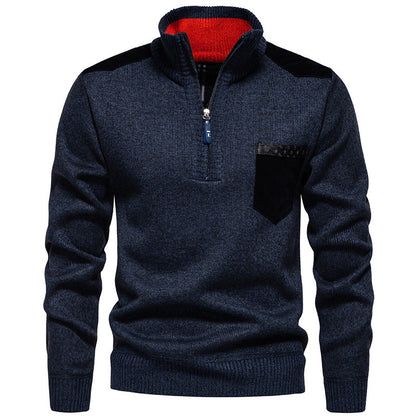 Herren Pullover Stehkragen Modern Praktisch