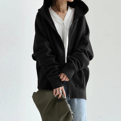 Bequeme Winterjacke Kapuze Reißverschluss