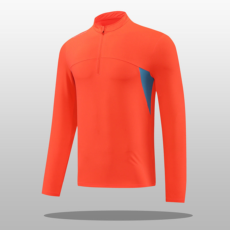 Herren Thermoshirt Funktionsshirt Stehkragen Reißverschluss