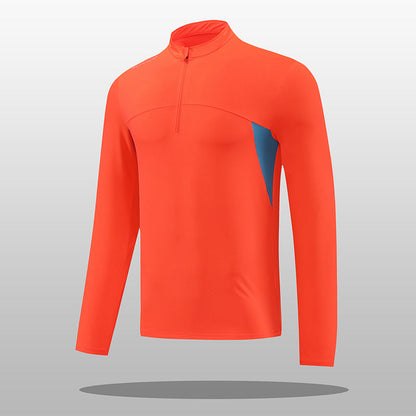 Herren Thermoshirt Funktionsshirt Stehkragen Reißverschluss