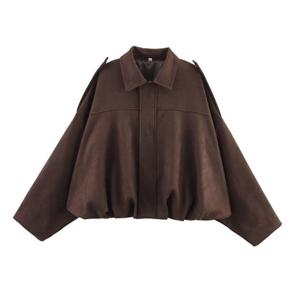 Damen Oversized Jacke Lässig Chic_Style