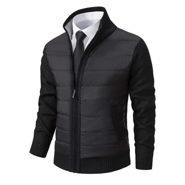 Herren Steppjacke Warm Isoliert Langarm