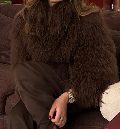 Damen Weiche Winterjacke Kuschelwarm
