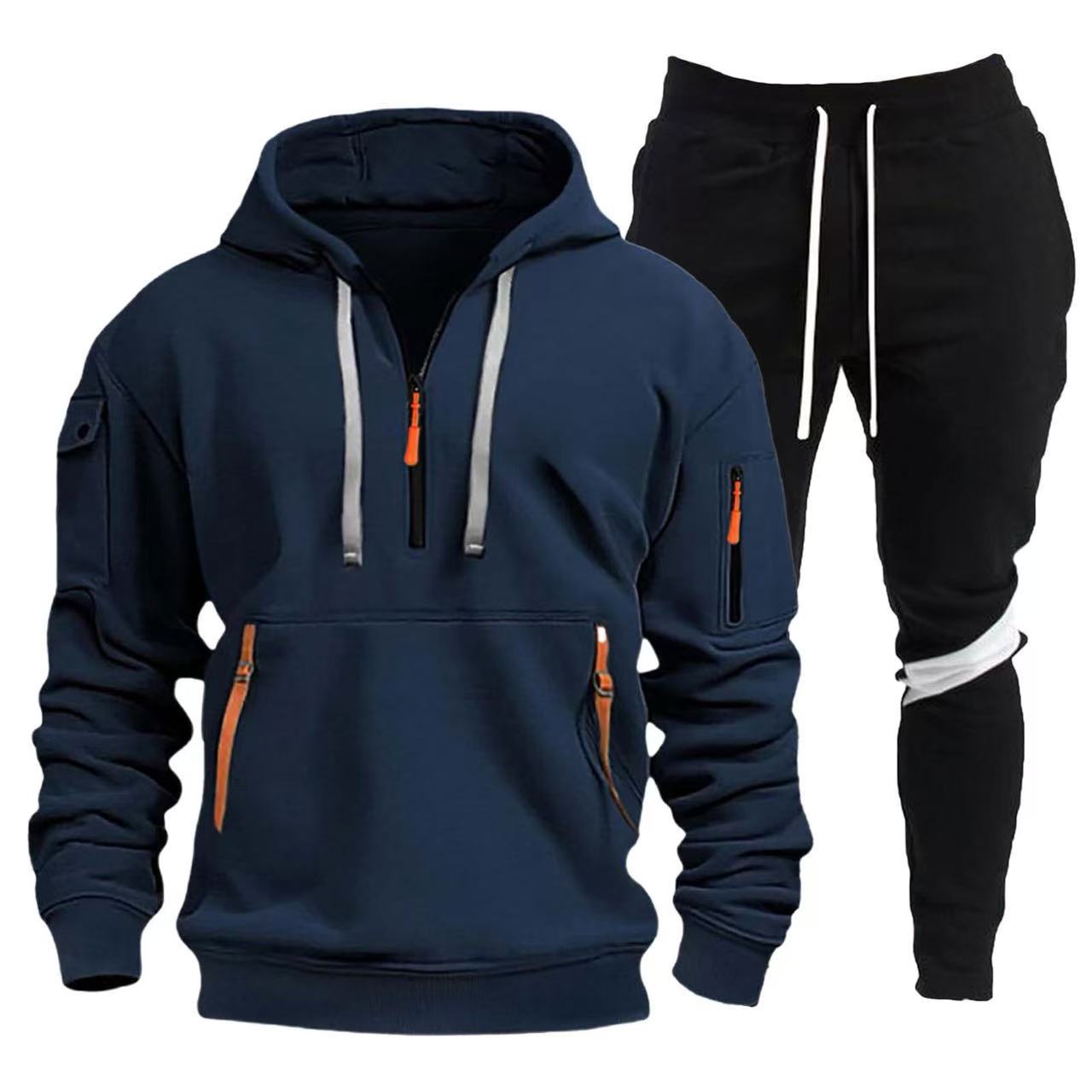 Herren Sport Outfit Hoodie Jogginghosen Set