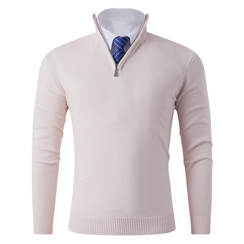 Herren Strickpullover Modern Reißverschluss Elastisch