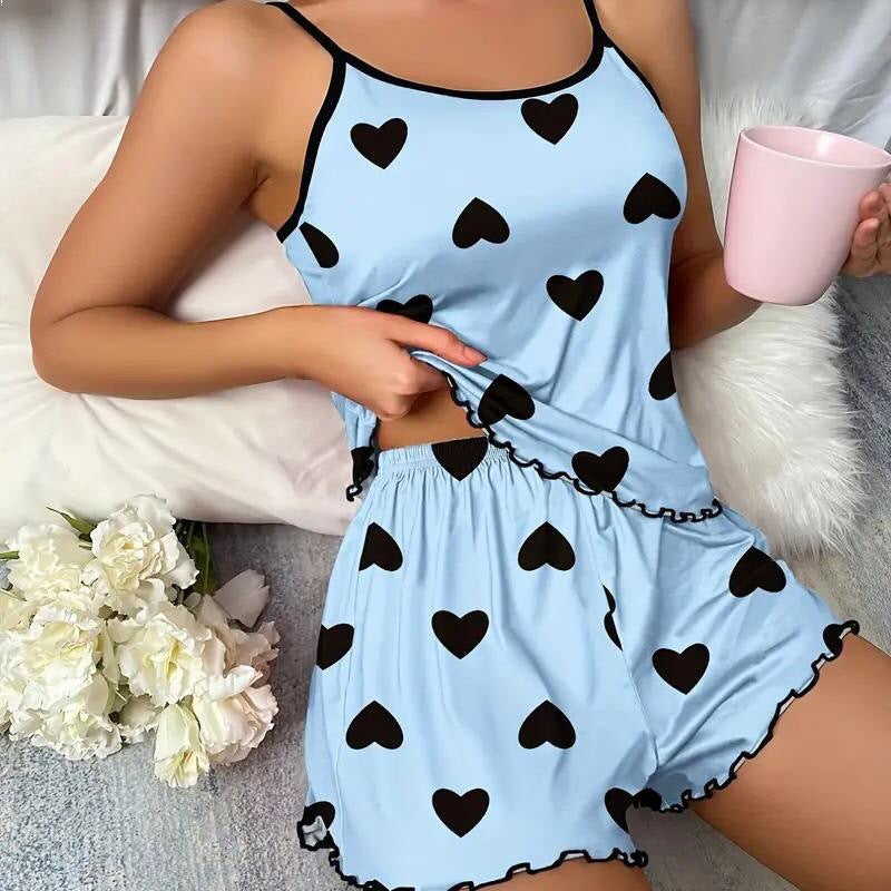 Komfortable Shorts Lounge Set Damen