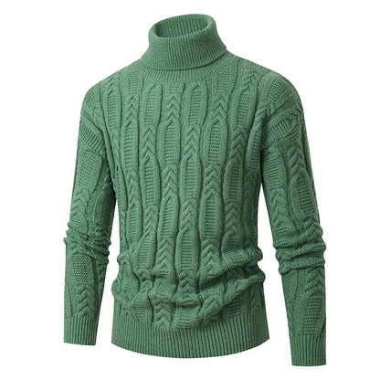 Herren Rollkragenpullover Strukturiert Elegantes Design