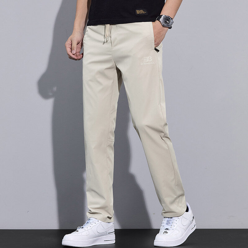 Herren Sport Hose Freizeit Bequem Reißverschluss