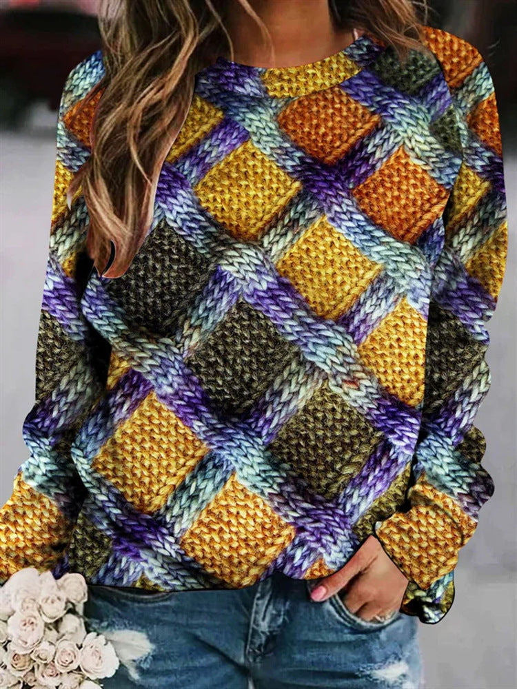 Stylische Pullover aus Bedruckter Wolle