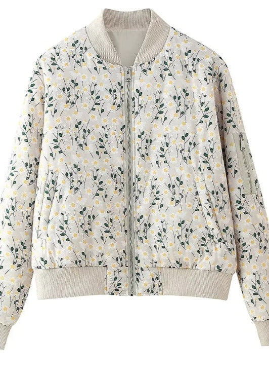 Modische Steppjacke Bestickt