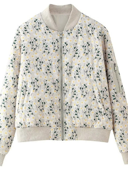 Modische Steppjacke Bestickt