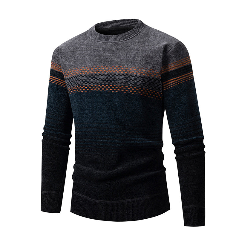 Herren Pullover Modern Struktur Design Bunt