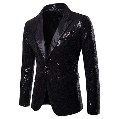 Herren Blazer Pailletten Luxus Design Elegant