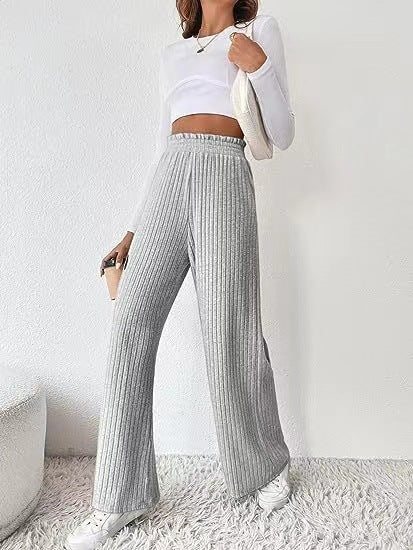 Damen Strickhose Bequem Elegant
