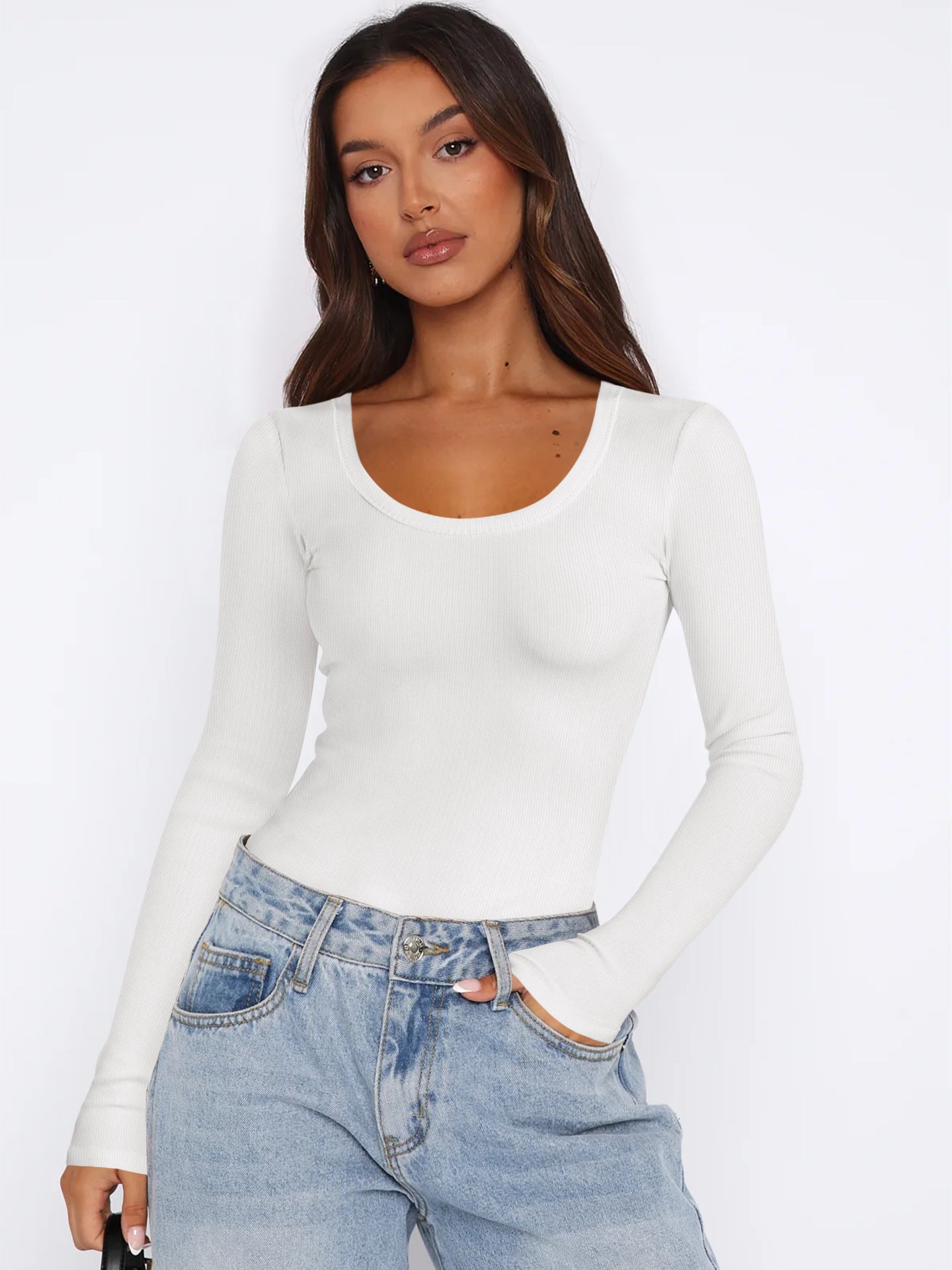 Damen Langarmshirt Elegant Modern Style