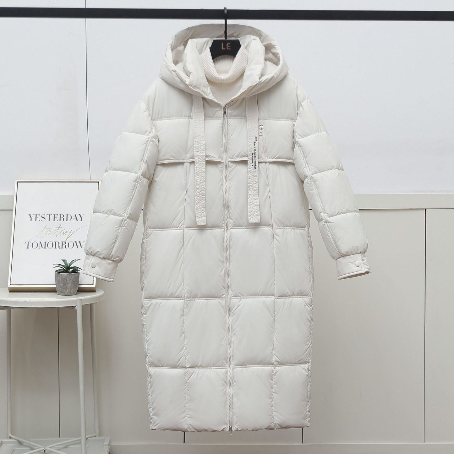 Damen Daunenparka Lang Warm Winter