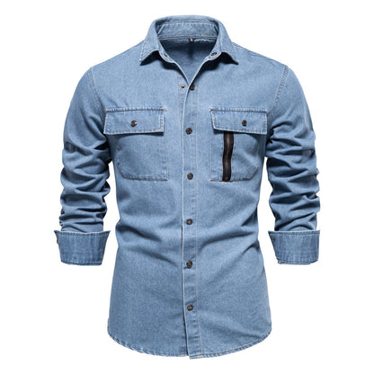 Herren Jeanshemd Modern Stil