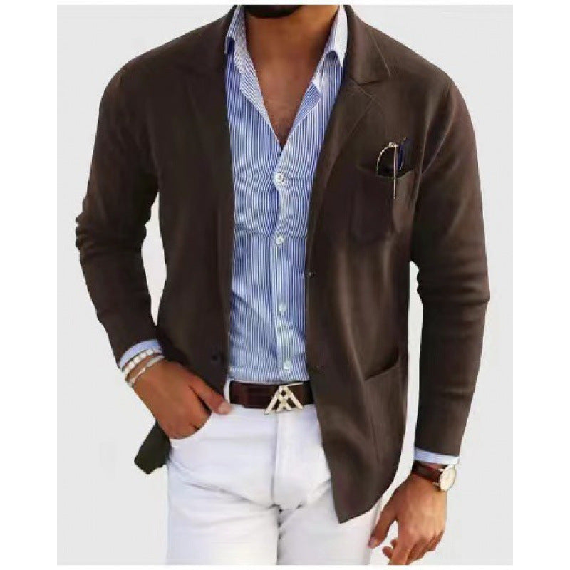 Herren Blazer Modern Elegant Baumwolle