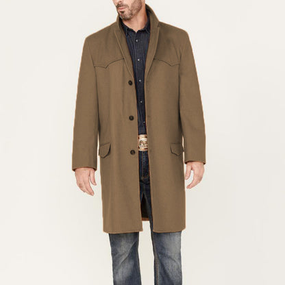Herren Langmantel Klassisch Elegant Western Stil