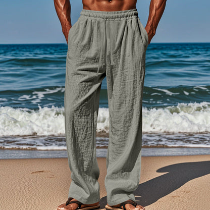 Herren Strandhose Bequem Elastisch Seitentaschen