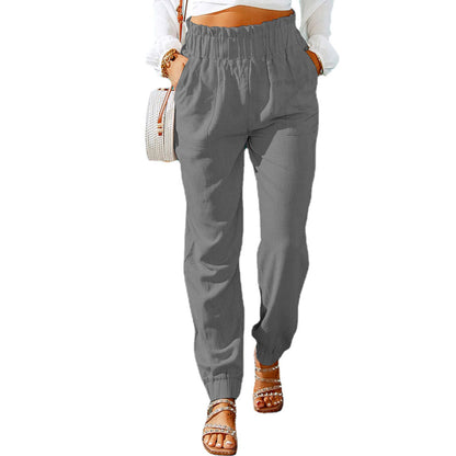 Damen Sommerhose Leicht Baumwolle Elastisch