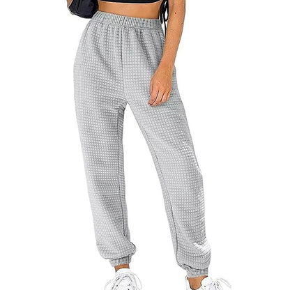 Damen Bequeme Sweatpants Hochgeschnitten Relaxed Fit