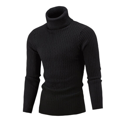Herren Rollkragenpullover Hochwertig Strick Luxus Design