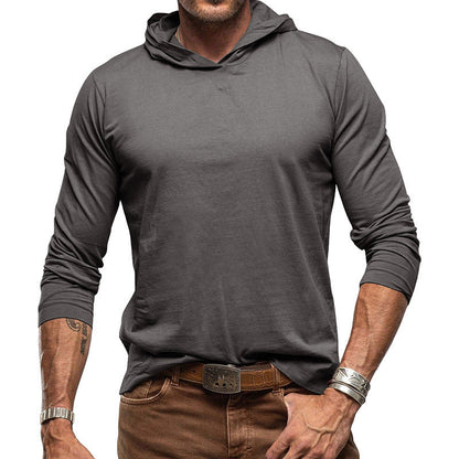 Kapuzenpullover Slim Fit Langarm Leichter Style