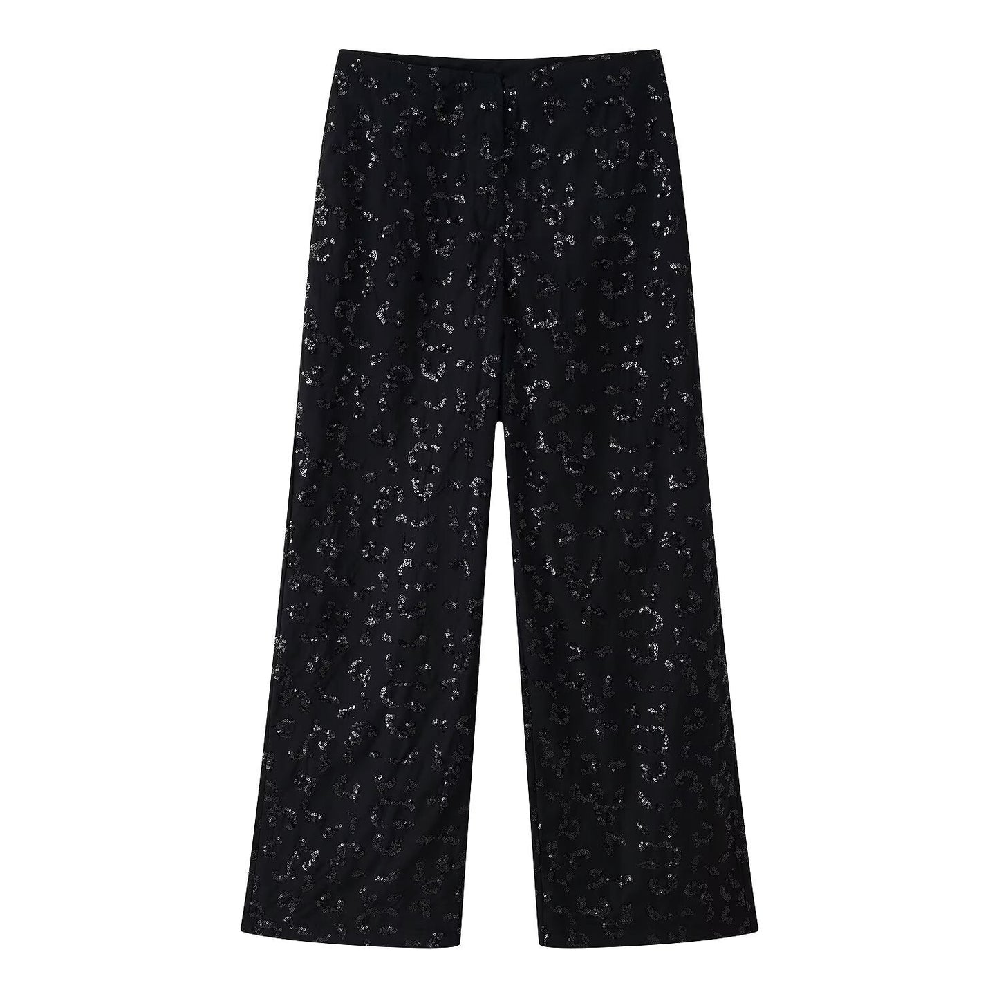 Damen Hose Elegant Spitze Blumenmuster