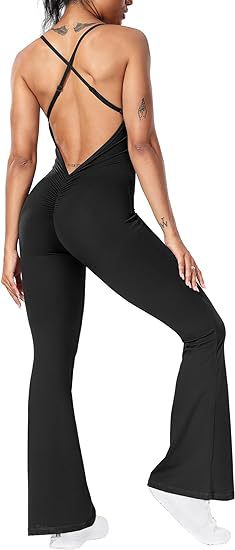 Damen Jumpsuit Sportlich Chic U-Ausschnitt