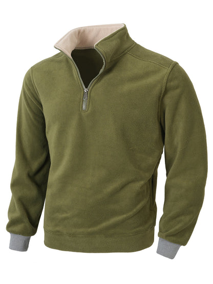 Herren Fleece Jacke Warm Halblang