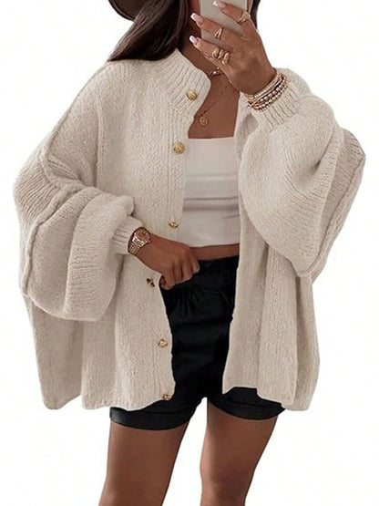 Damen Strickjacke Oversized Weich