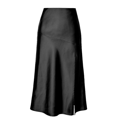 Damen Midirock Elegant Viskose Kleid